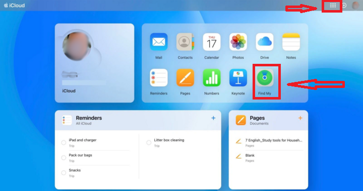 Cách xoá iCloud cũ trên iPhone qua website iCloud bước 2